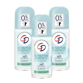 3 x CD Deo Roll-on Sensitive Protect je 50 ml 0% Alkohol 0% Aluminium 48h Schutz