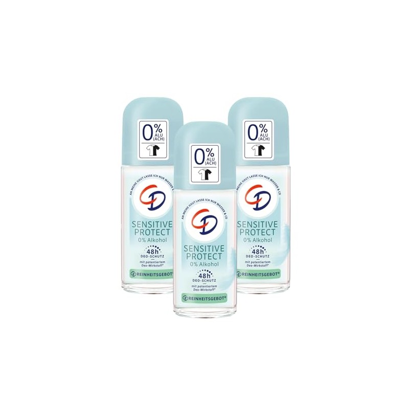 3 x CD Deo Roll-on Sensitive Protect je 50 ml