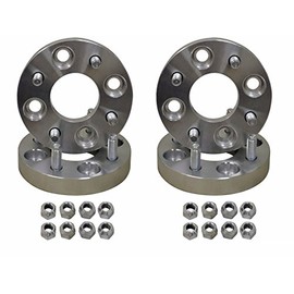 SuperATV 1'' Aluminum Heavy Duty Wheel Adapters for Kawasaki 4/137 OE to 4/110 Pattern - (4 total)