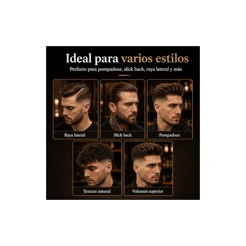 Set de 14 Peines para Hombre de ABS, Kit de