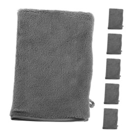 Healeved 6pcs Super Absorbent Body Wash Mitts Reusable Microfiber Face Cleaning Gloves for Gentle Bathing for Spa Makeup Removal to Use