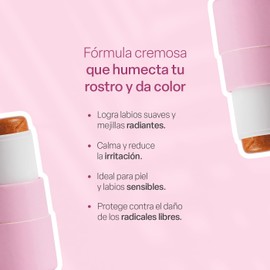 TEIA COSMETICOS Iluminador en Barra, Acabado Natural, Contorno Facial, Fórmula Vegana, Universal, 7 g (Beso de sol)