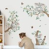 decalmile decalmile Koala Tree Branch Wall Decals Green Tree Leaves