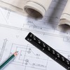 Prasacco 2 Pcs 6 Inch Architectural Scale Ruler, Small Engineer