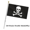 ANCONINE Double Sided Pirate Jolly Roger Skull Flag - Skull