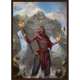 Khaldin - Titan-Caller Mage - 100 Card Sleeves (FN30S) - Fantasy North (Glossy)