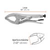 Truper PPT-10A, Pinza de presión 10", mordaza ancha