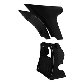 TCMT Black Fairing Spoiler Chin Cover Side Panels Fit For Harley CVO Road Glide 23-25