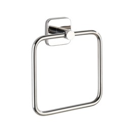 WENKO Mezzano Towel Ring Flexible Up and Down Moving Towel Rail Made of High-Quality Shiny Stainless Steel 16 x 18 x 5.5 cm