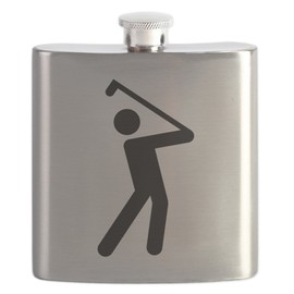 Hip Flask Golf Stroke Swing Traffic Symbol