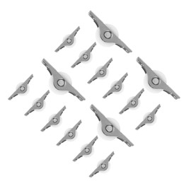 Operitacx 16 pcs Door Roller Wheel Sliding Track Wheels for Cabinet Closet Smooth Gliding Hardware for Furniture Durable Easy Installation