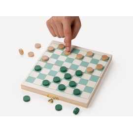 Recent Toys On-The-Go DraughtsTravel Board Set Game -Travel Draughts Set with Folding/Portable Storage Board-Traditional Strategy Game for Kids/Children/Adults