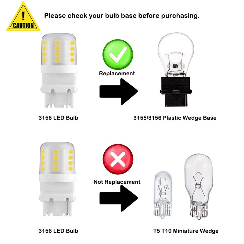 Makergroup S8 3156 Wedge Base LED Light Bulbs 12VAC/DC Low