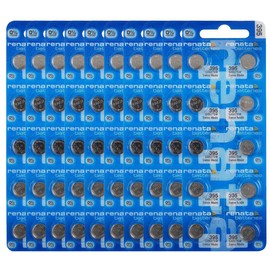 Renata 395 SR927SW Batteries - 1.55V Silver Oxide 395 Watch Battery (100 Count)