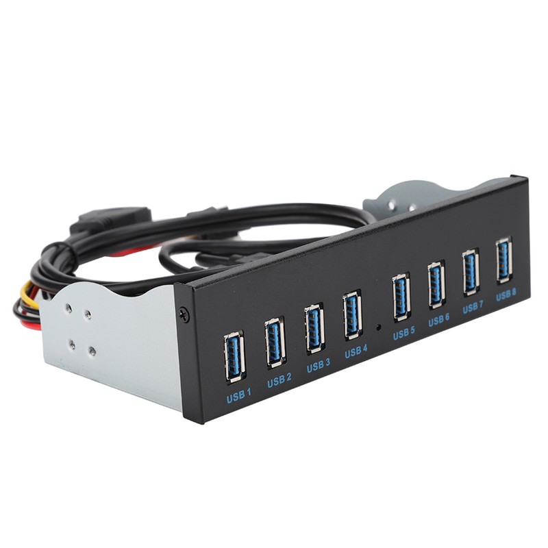 USB3.0 19PIN 8 Ports Hub Optical Drive Extension Front Panel