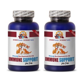 PETS HEALTH SOLUTION antioxidant Dog Treats - Premium Immune Support - Dog and CAT Treats - Advanced Blend - Turkey Tail for Dogs - 120 Treats (2 Bottle)