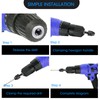 2pcs Keyless Drill Chuck Conversion Tool Adapter 0.3-6.5mm, 1/4 Inch
