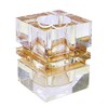 Amlong Crystal Desktop Collection Crystal Pen Holder, Amber