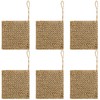 6 Pack Natural Hemp Dish Sponges, 4x4 Biodegradable Scrubber