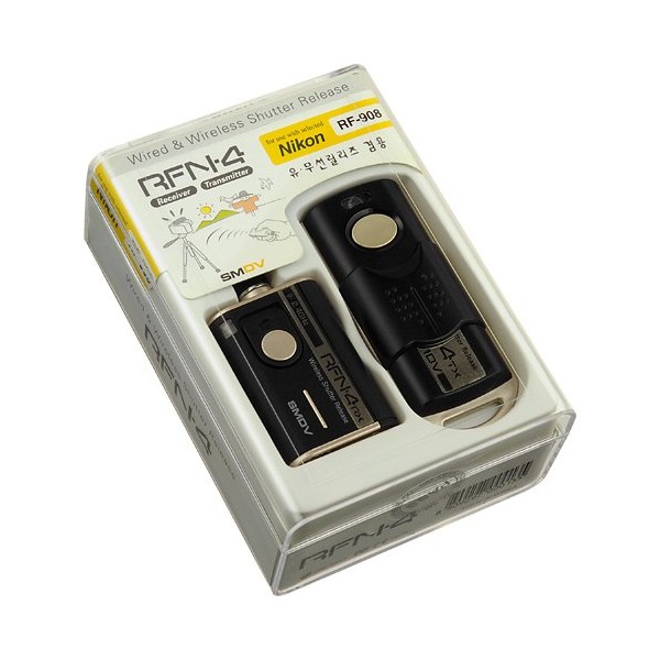 SMDV RFN-4 Wireless Remote Shutter Release Cable for Nikon D90,