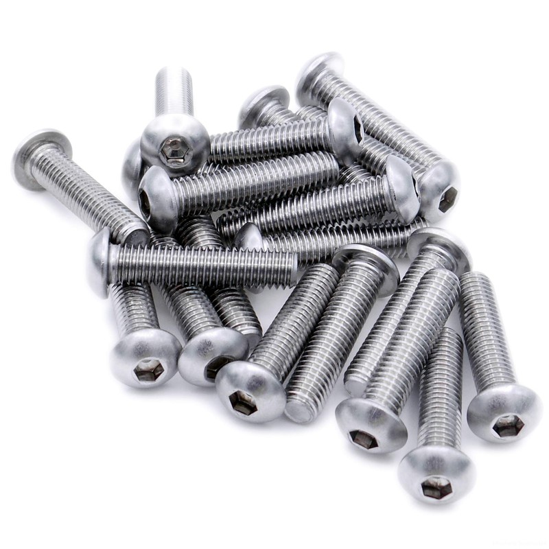M2 (2mm x 3mm) Hex Socket Button Machine Screw (Bolt)