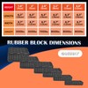 GANSNAY Solid Rubber Block for Car Lift- Nylon Layer Reinforced,