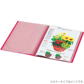 Kokuyo A4 Carry-All Clear Book, Fixed Back Pocket