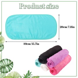 5 Pcs Makeup Remover Cloths, 15 x 8 inch Reusable Microfiber Face Cloth Makeup Removing Towels for Washing Face