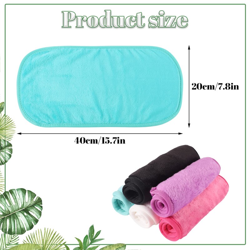 5 Pcs Makeup Remover Cloths, 15 x 8 inch Reusable