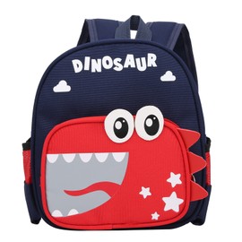Baby School Bag Dinosaur Cartoon Backpack Cute Kindergarten Schoolbag Shoulder BagDark Blue