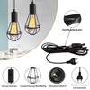 Industrial Lamp with Plug Metal Pendant Light Kit with Switch