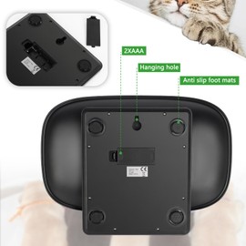 Absdefen Digital Pet Scale, Up to 33.1 lbs (15 kg), Electronic Pet Scale, Health Scale, Kitchen Scale, Pet Scale, Small, Precision, Lightweight, Thin, Portable, for Small Dogs, Cats, Rabbit and More -