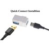 AAOTOKK Right Angle USB 3.0 Keystone Coupler 90 Degree USB