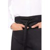 Chef Works mens Half Bistro Apron, Black, 19-Inch Length by