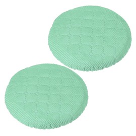 PATIKIL Stool Covers Round, 2 Pack Elastic Bar Stool Cover Washable Stool Cushion Slipcovers Stretchy Bar Chair Seat Cover for 10-13 Inch Chair, Green