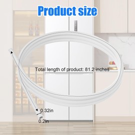 5210JA3004U Fridge Water Line Fits for LG Refrigerator water Line, LG Refrigerator Water Line Kit for LG, Kenmore and Elite Refrigerator, Replaces 5210JA3004R, 5210JA3004U, AP4681126 and MJU62070606