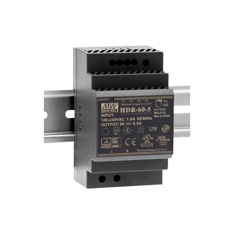 WITTKOWARE HDR-60-12 DIN Rail Power Supply for 35 mm DIN
