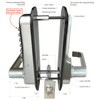 JOUNJIP Single Sided Keyless Entry Door Lock - 100% Mechanical