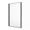 Better Bevel 30" x 40" Black Metal Framed Mirror |