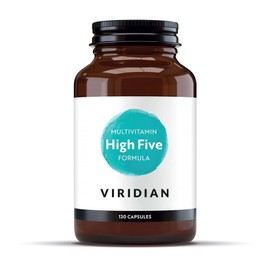 Viridian - High Five Multivitamin Formula - 120 Veg Caps | Support Energy & Vitality with 23 Essential Nutrients & Including Vitamin B5 | Formulated by Nutritionists | No Artificial Additives | Vegan