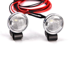 SHEAWA Spotlight LED lamp Retrofit universal parts for 1/10 RC cars Compatible with Traxxas TRX-4、AXIAL SCX10 etc (L-lens Vertical Pattern Lens)