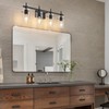 SOLFART 4 Lights Vanity Light Black Bathroom Vanity Lights Over