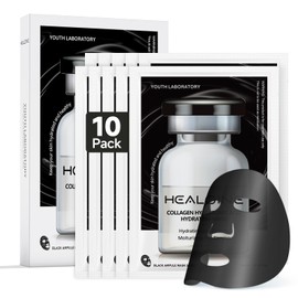 Mascarilla Facial De Colágeno Profundo Con Ácido Hialurónico, Mascarilla De Colágeno Hidrolizado De Alta Concentración De 500 Ppm, Mascarilla Facial