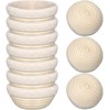 Irenare 10 Pcs Bread Banneton Proofing Basket Round Dough Sourdough