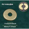 2 Pcs Wall Split Flange Self-Adhesive tape Round Escutcheon Various