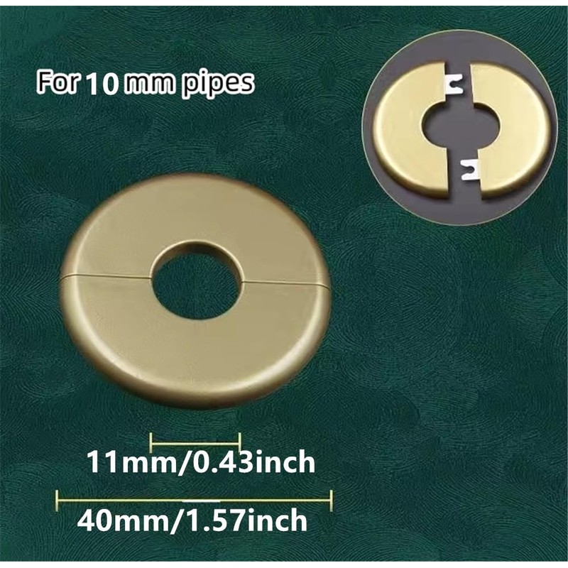 2 Pcs Wall Split Flange Self-Adhesive tape Round Escutcheon Various