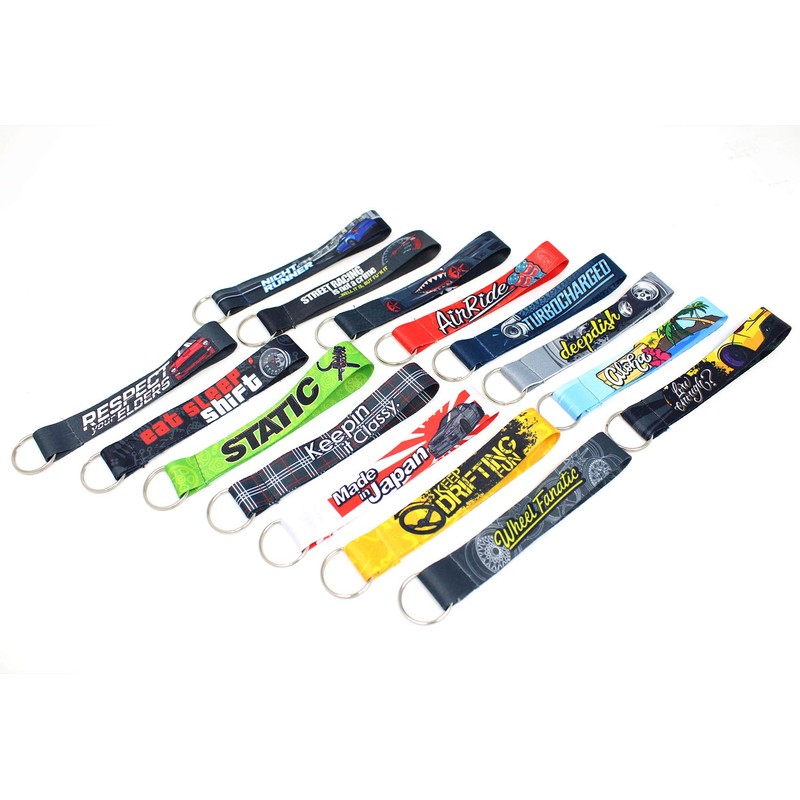 VmG-Store Set of 2 Tuning Lanyard Key Fob Car Accessories