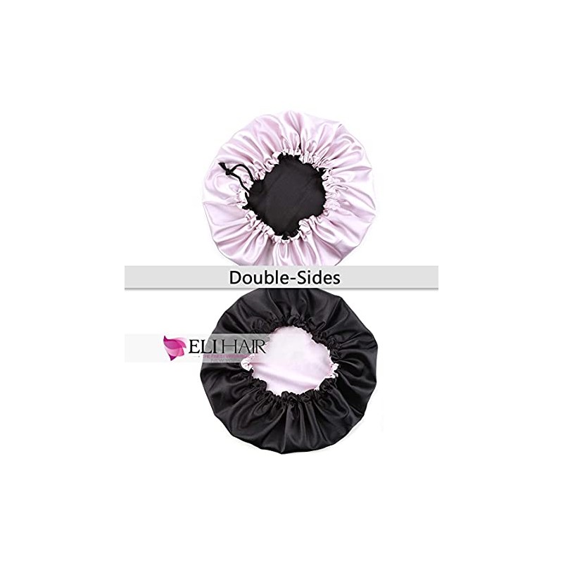 Stain Bonnet Silk Sleep Cap Adjustable Satin Cap for Night