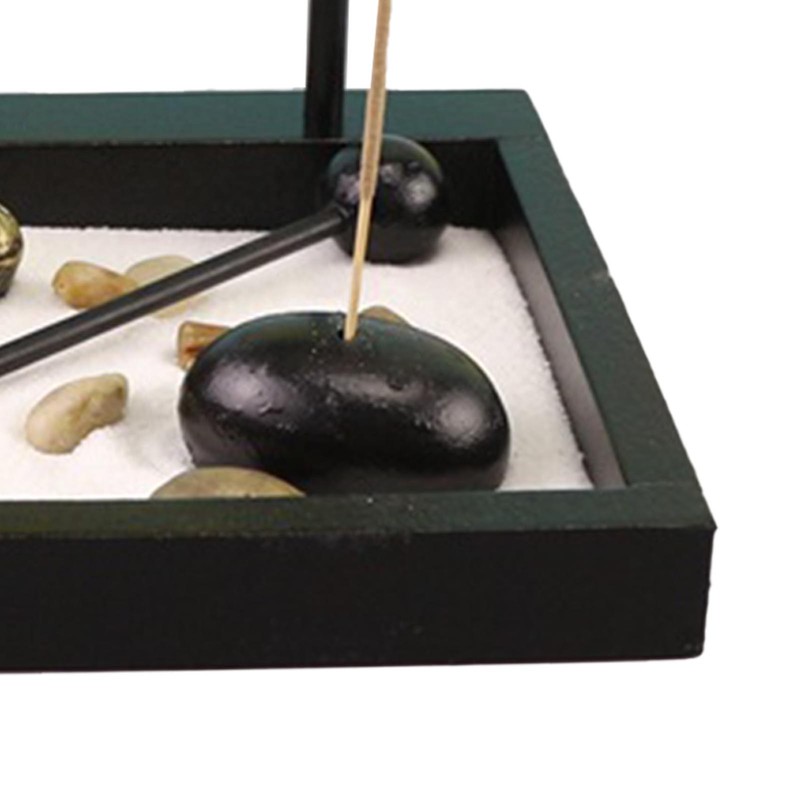 Sitting Buddha Ornament Statue Resin Zen Sand Garden Meditating Sculpture