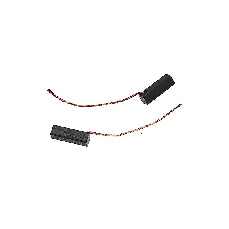 vhbw 2 x Carbon Brush Motor Carbon Abrasive Carbon 5